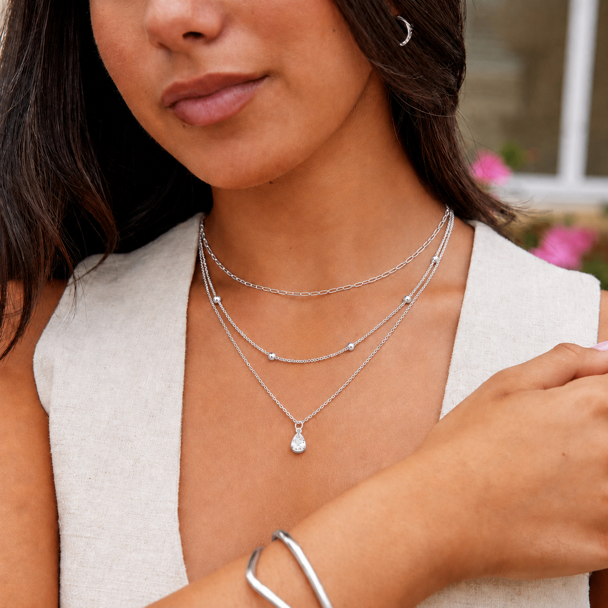 Three Layered Pendant Stack