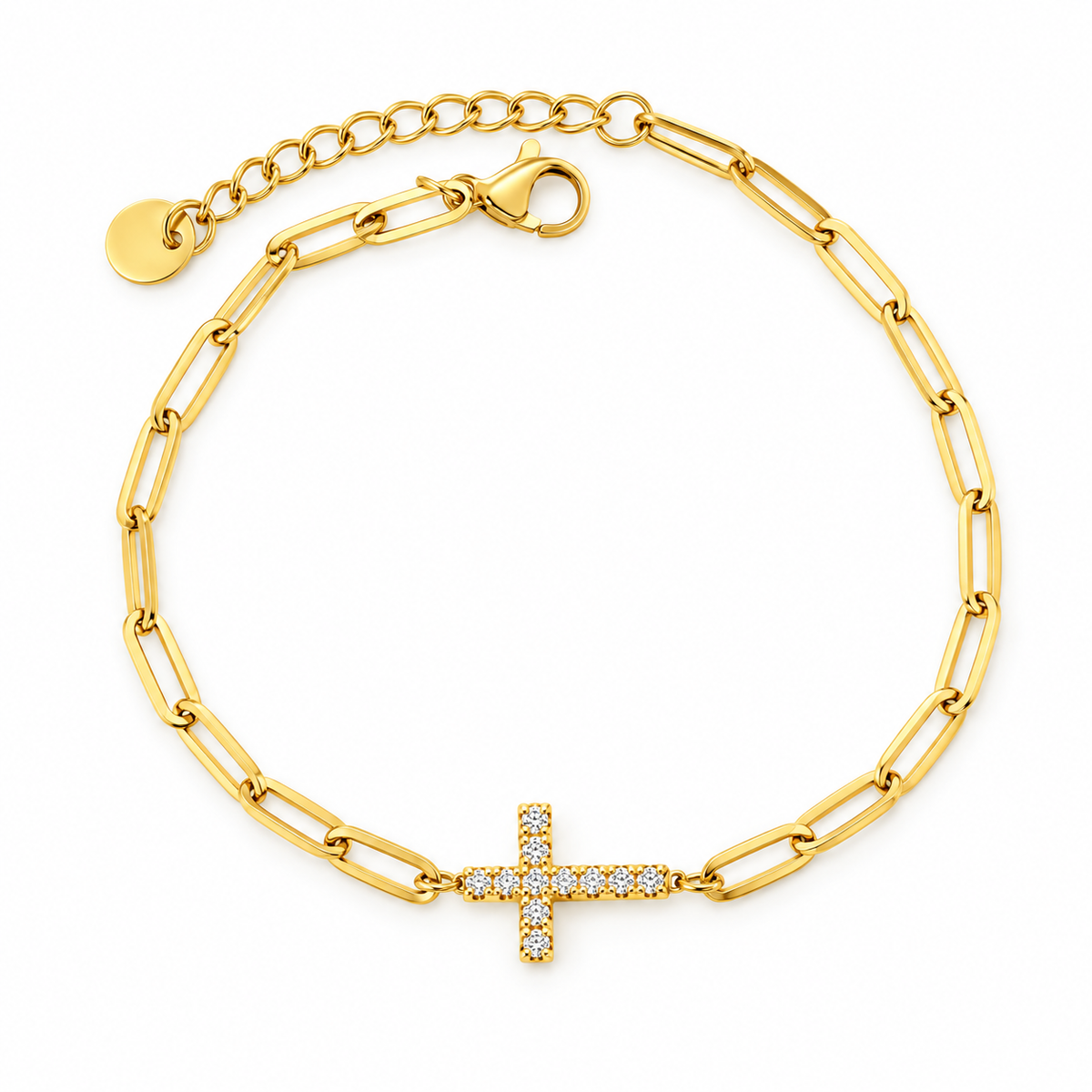 Cross Paperclip Bracelet