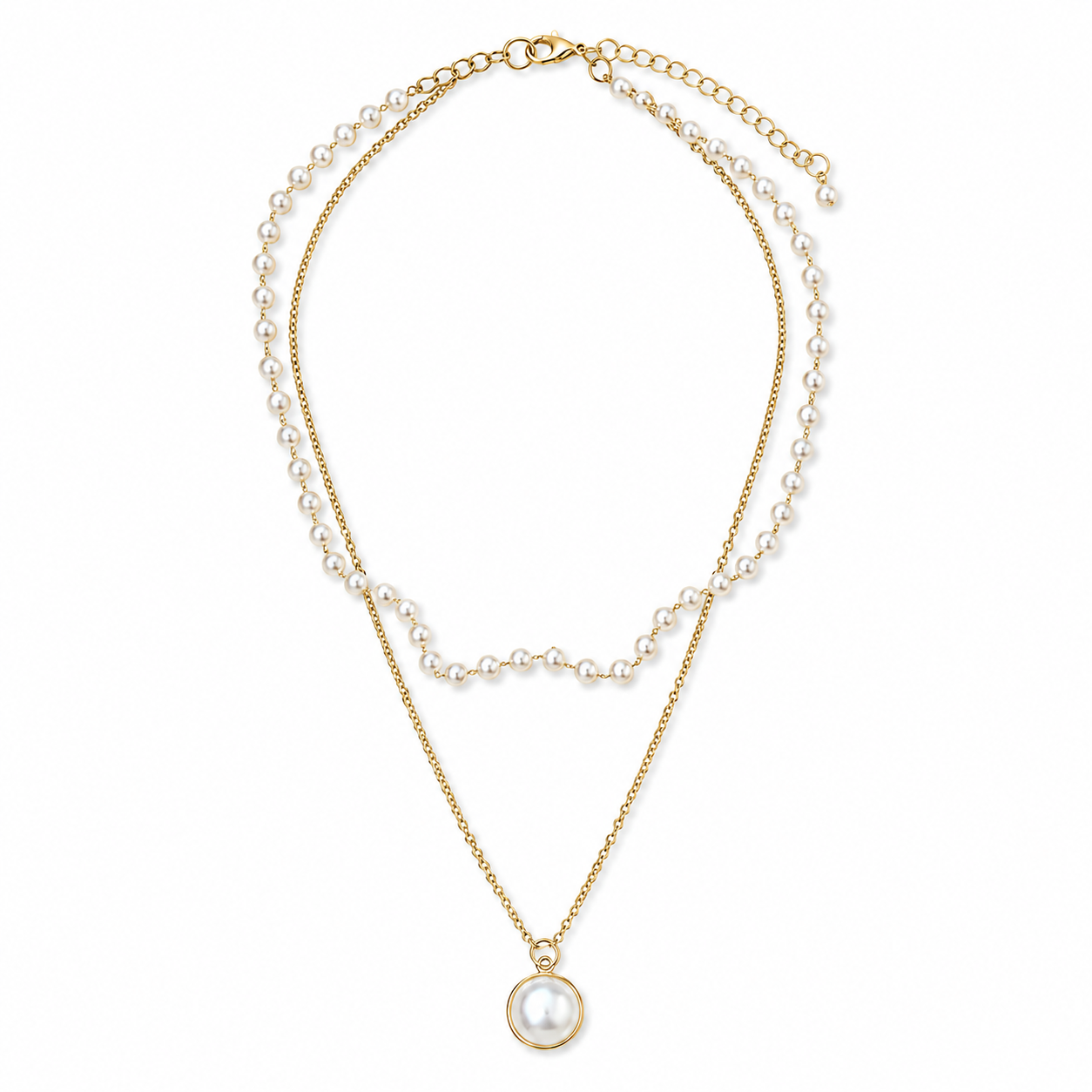 Pearl Necklace Stack
