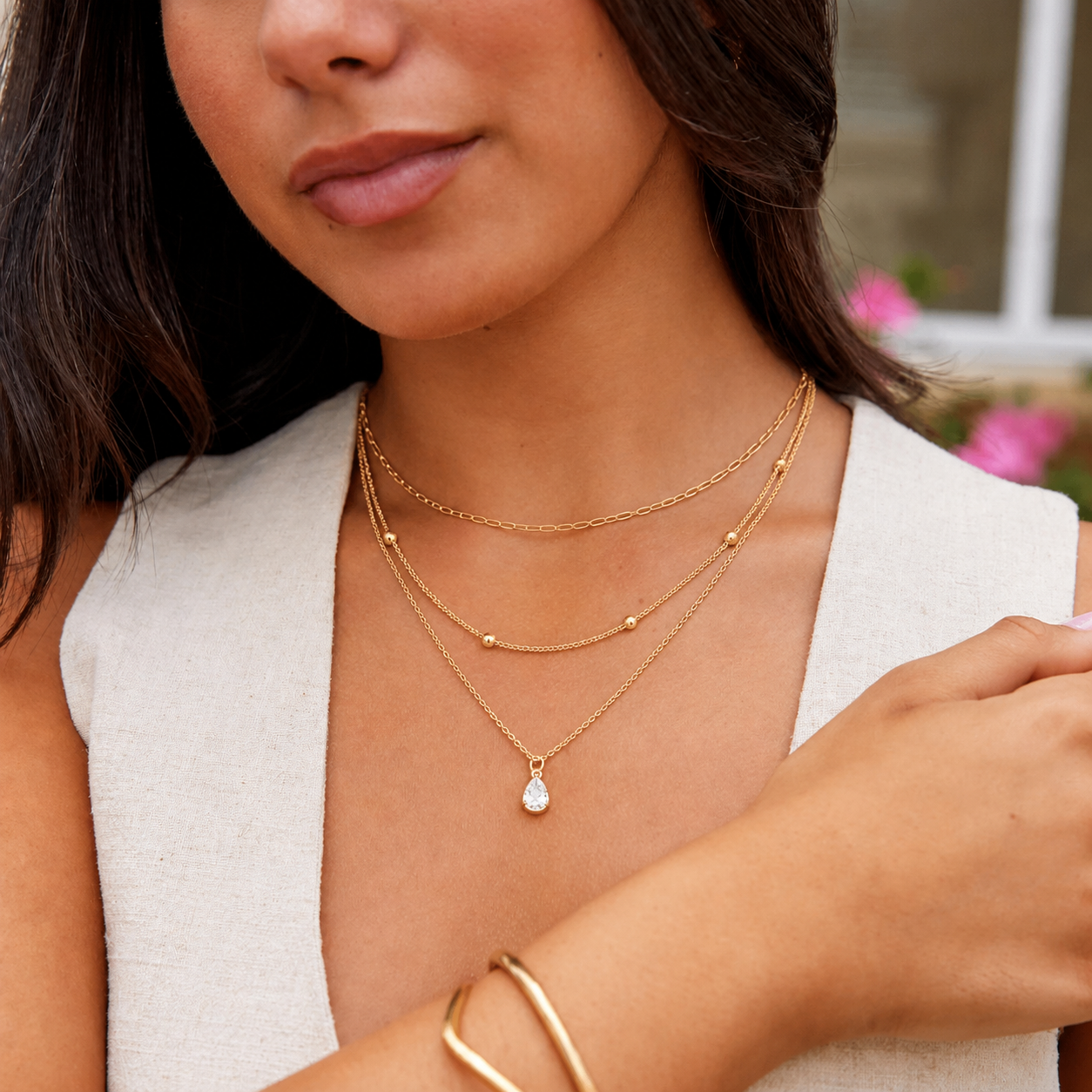 Three Layered Pendant Stack