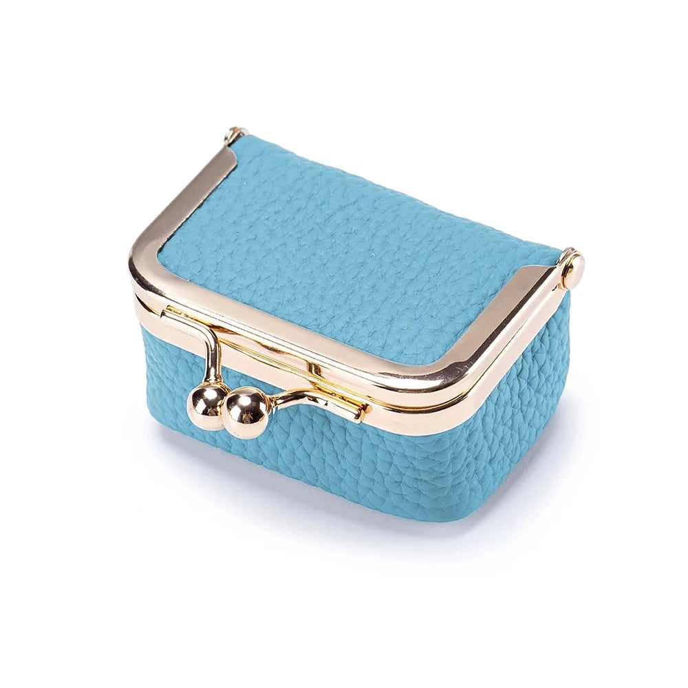 Genuine Leather Mini Jewelry Bag