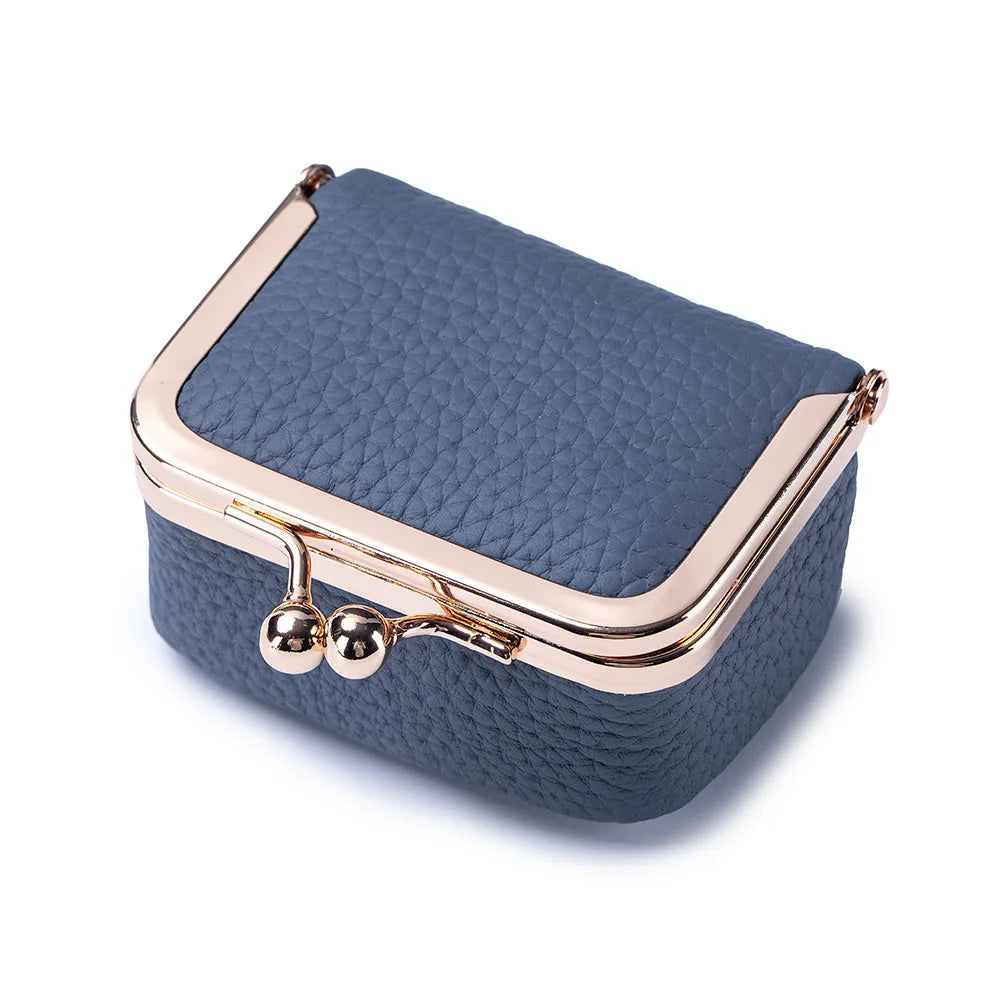 Genuine Leather Mini Jewelry Bag