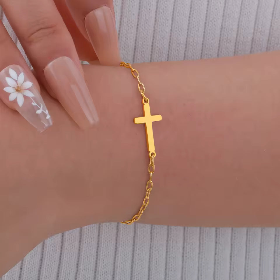 Matching Cross Bracelet