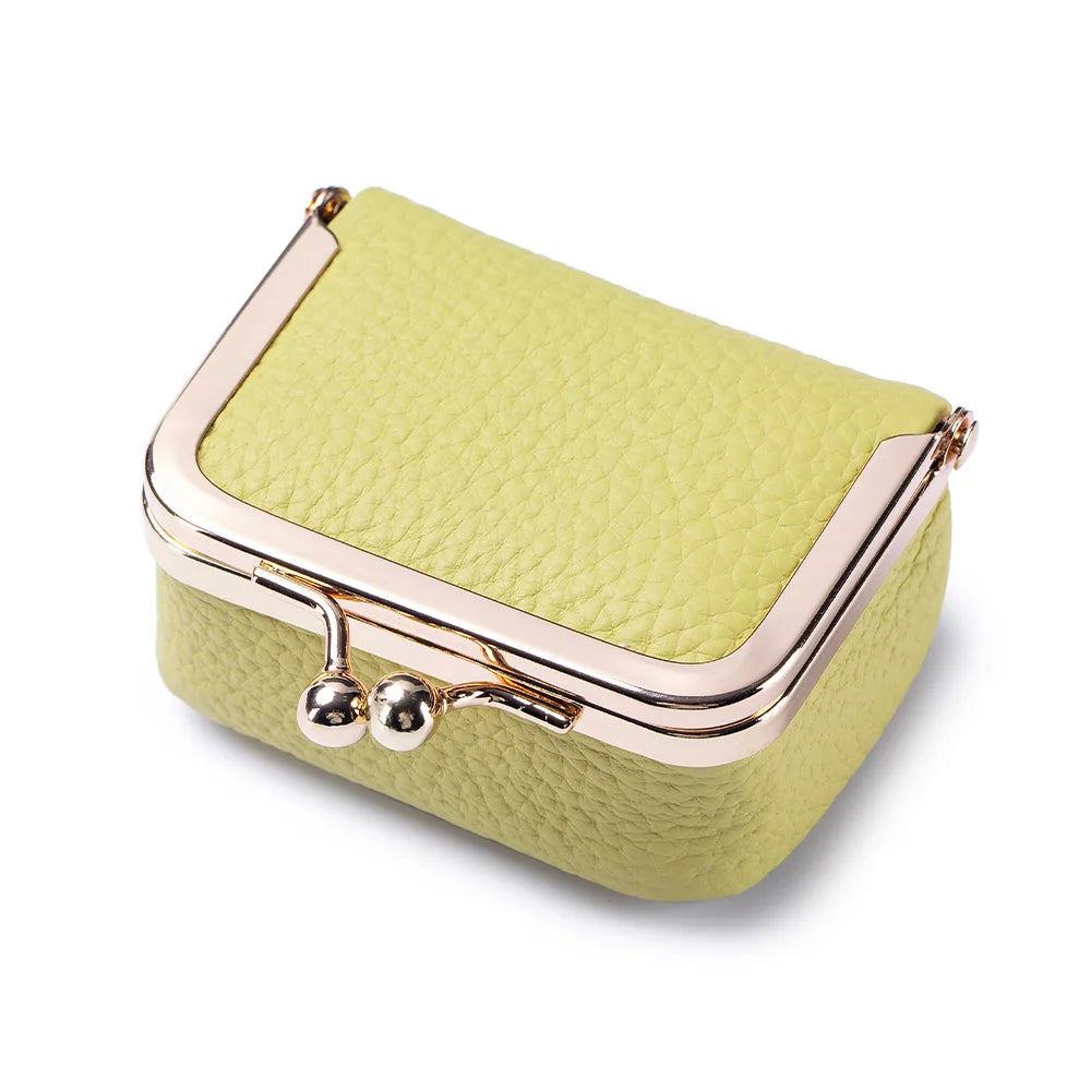 Genuine Leather Mini Jewelry Bag