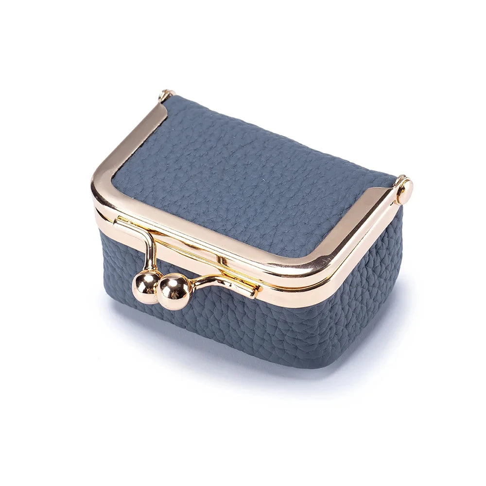 Genuine Leather Mini Jewelry Bag