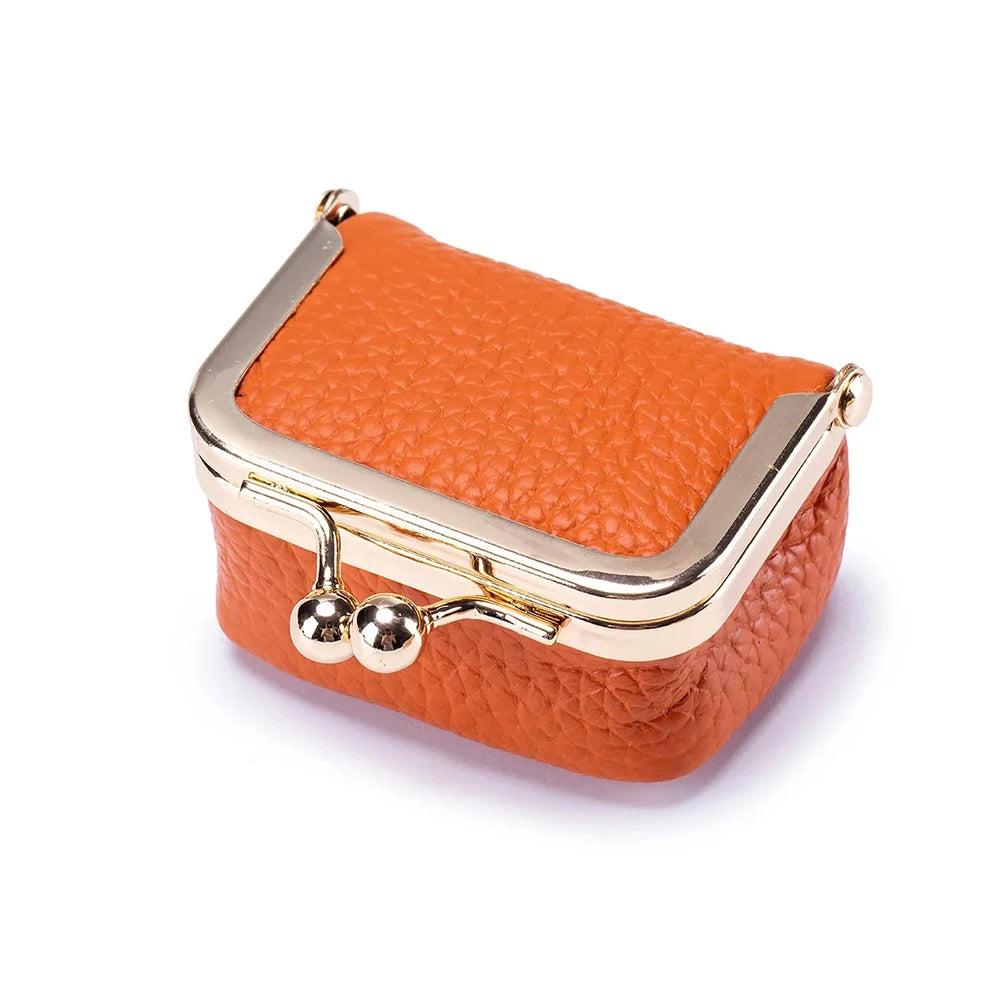 Genuine Leather Mini Jewelry Bag