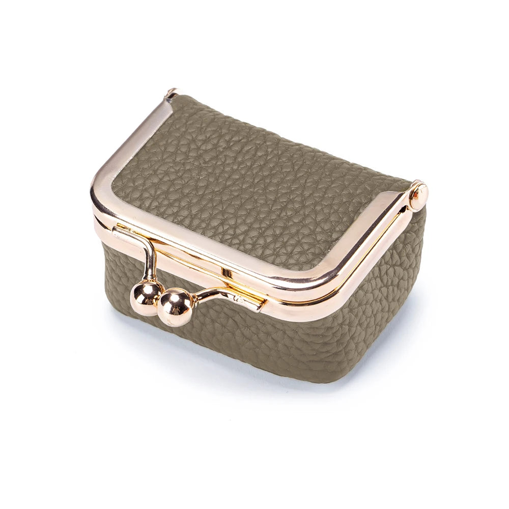 Genuine Leather Mini Jewelry Bag