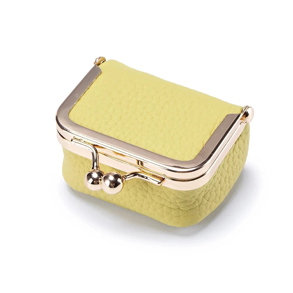 Genuine Leather Mini Jewelry Bag