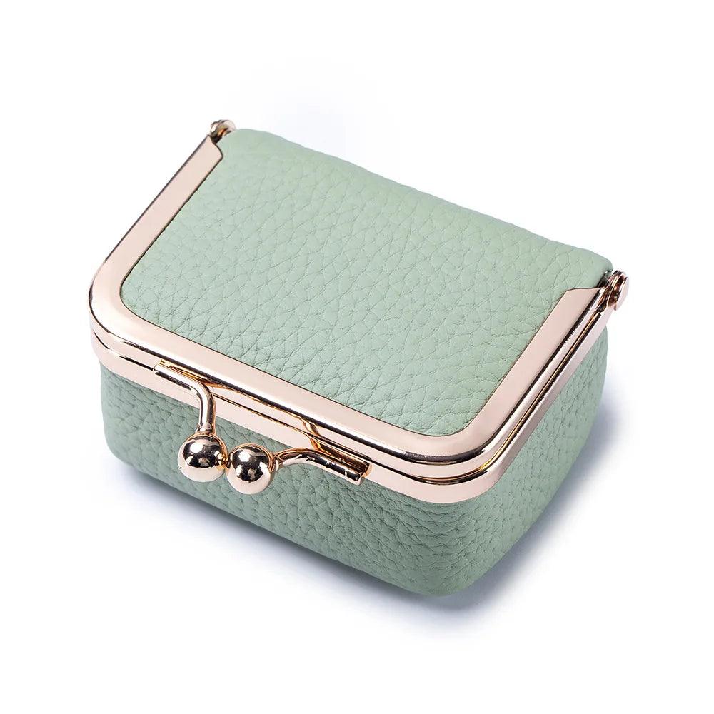 Genuine Leather Mini Jewelry Bag