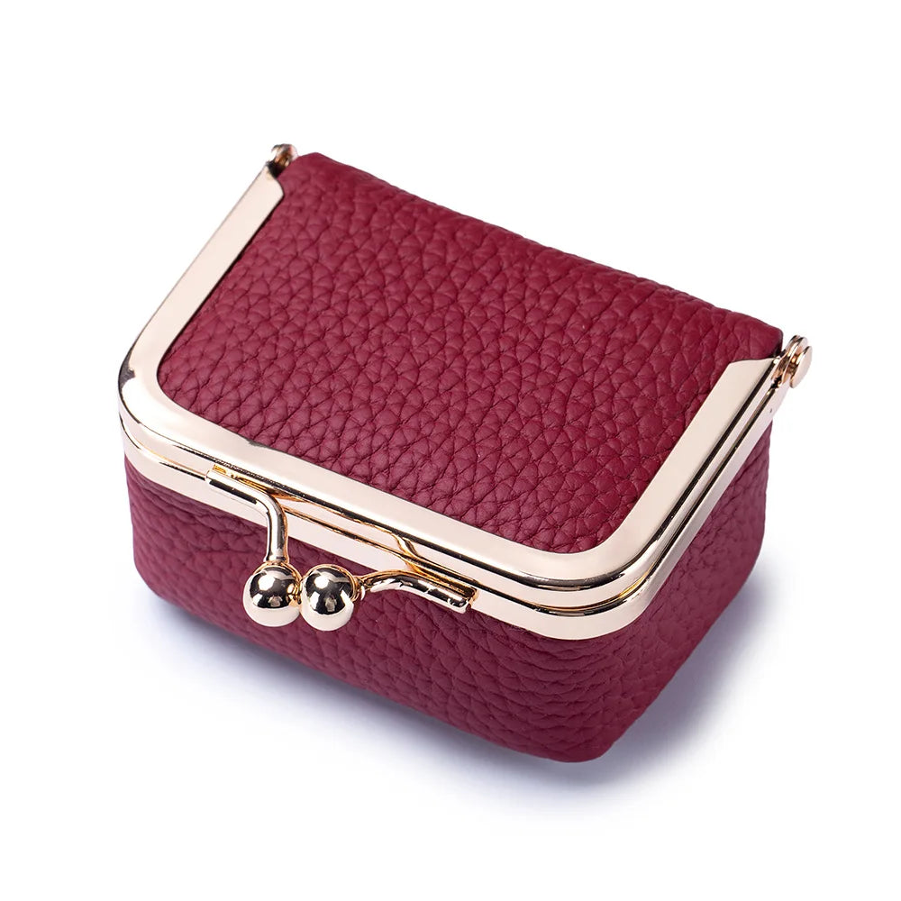 Genuine Leather Mini Jewelry Bag
