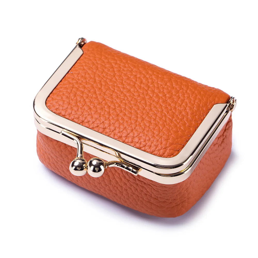 Genuine Leather Mini Jewelry Bag