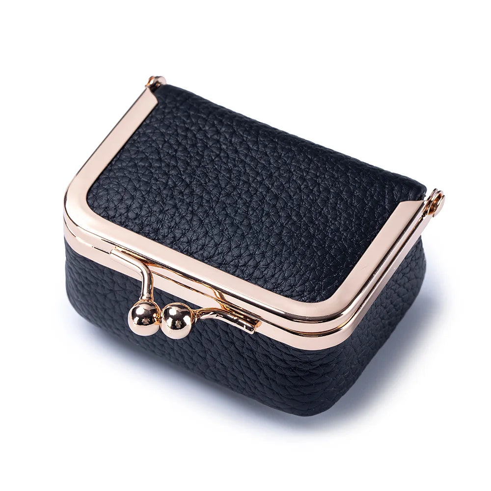Genuine Leather Mini Jewelry Bag