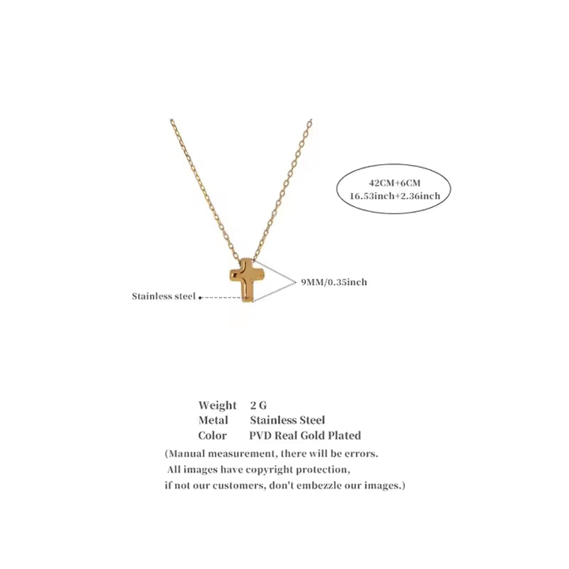 Cross Casting Necklace