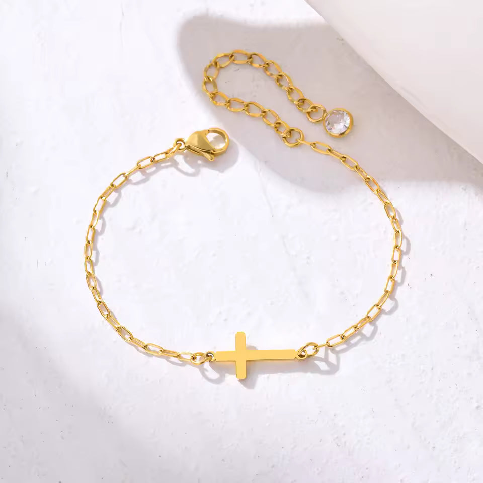 Matching Cross Bracelet