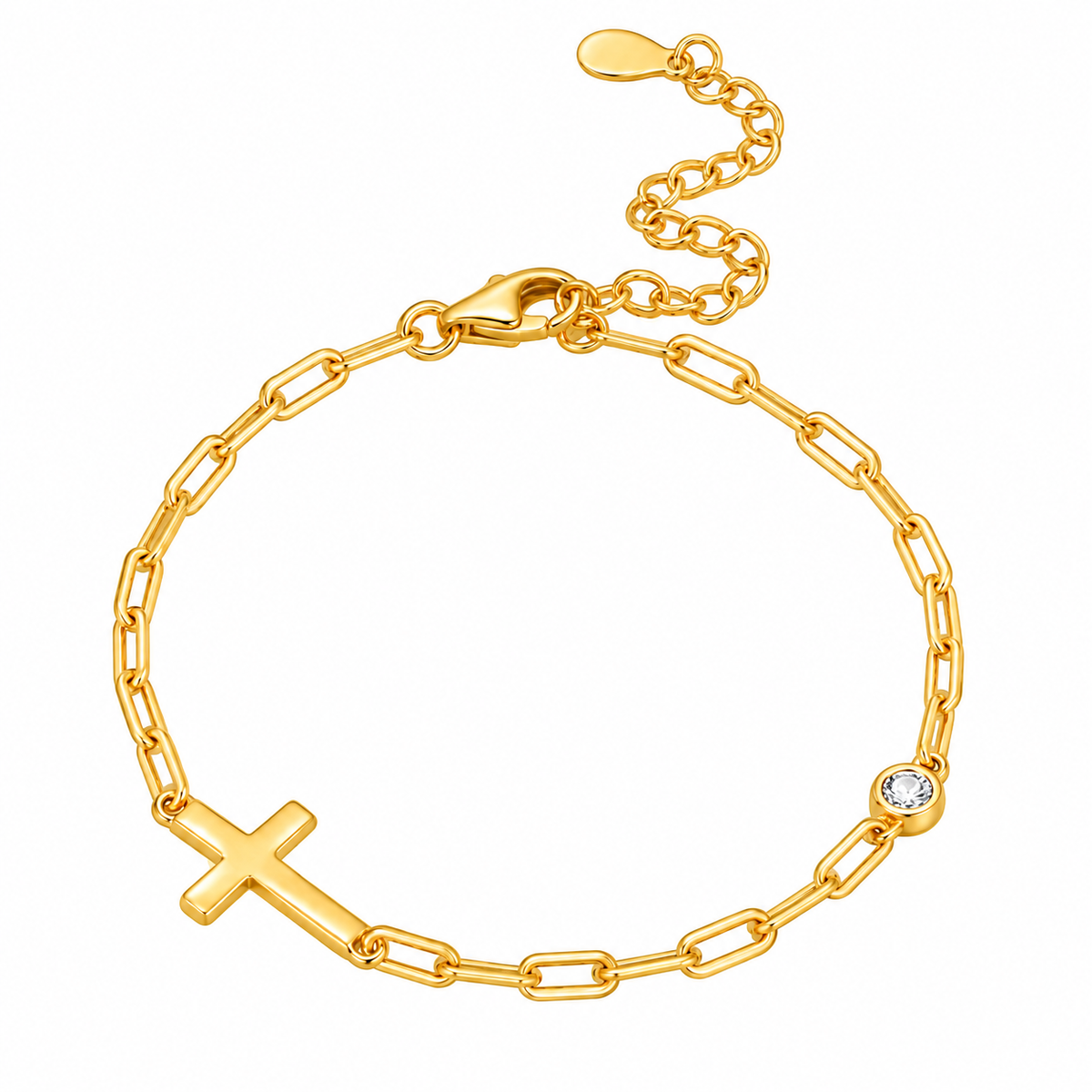 Cross Paperclip Bracelet